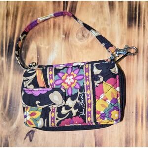 VERA BRADLEY Carry It All Wristlet Retired Suzani Print Organizer Wallet EUC
